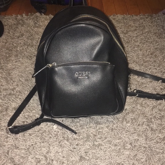 guess black mini backpack